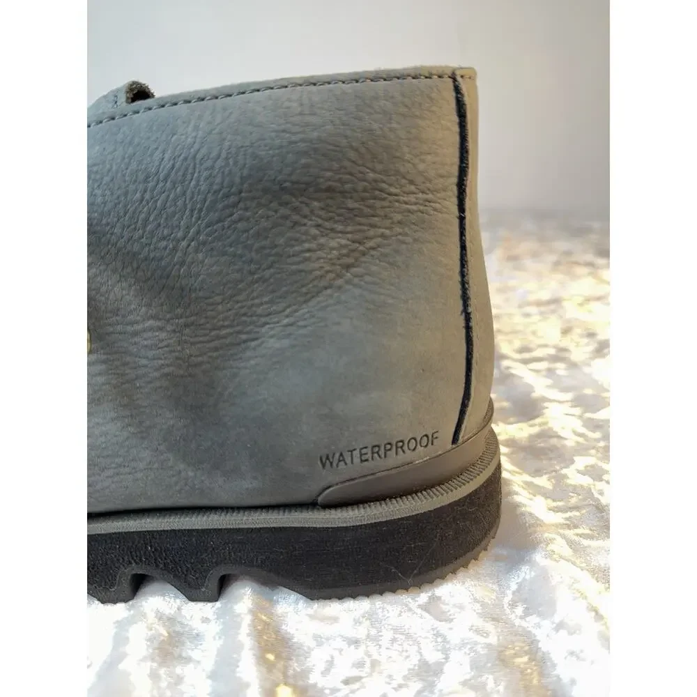Sorel‎ Waterproof Nubuck Chukka Boots Men’s 11 Gray Lug Sole Casual